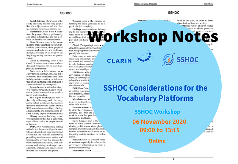 SSHOC Online Information Sessions: Open-Source Vocabulary Hosting